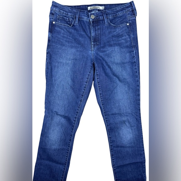 Athleta Sculptek Mid Rise Skinny Jean Dark Wash Womens 6 - Picture 2 of 14